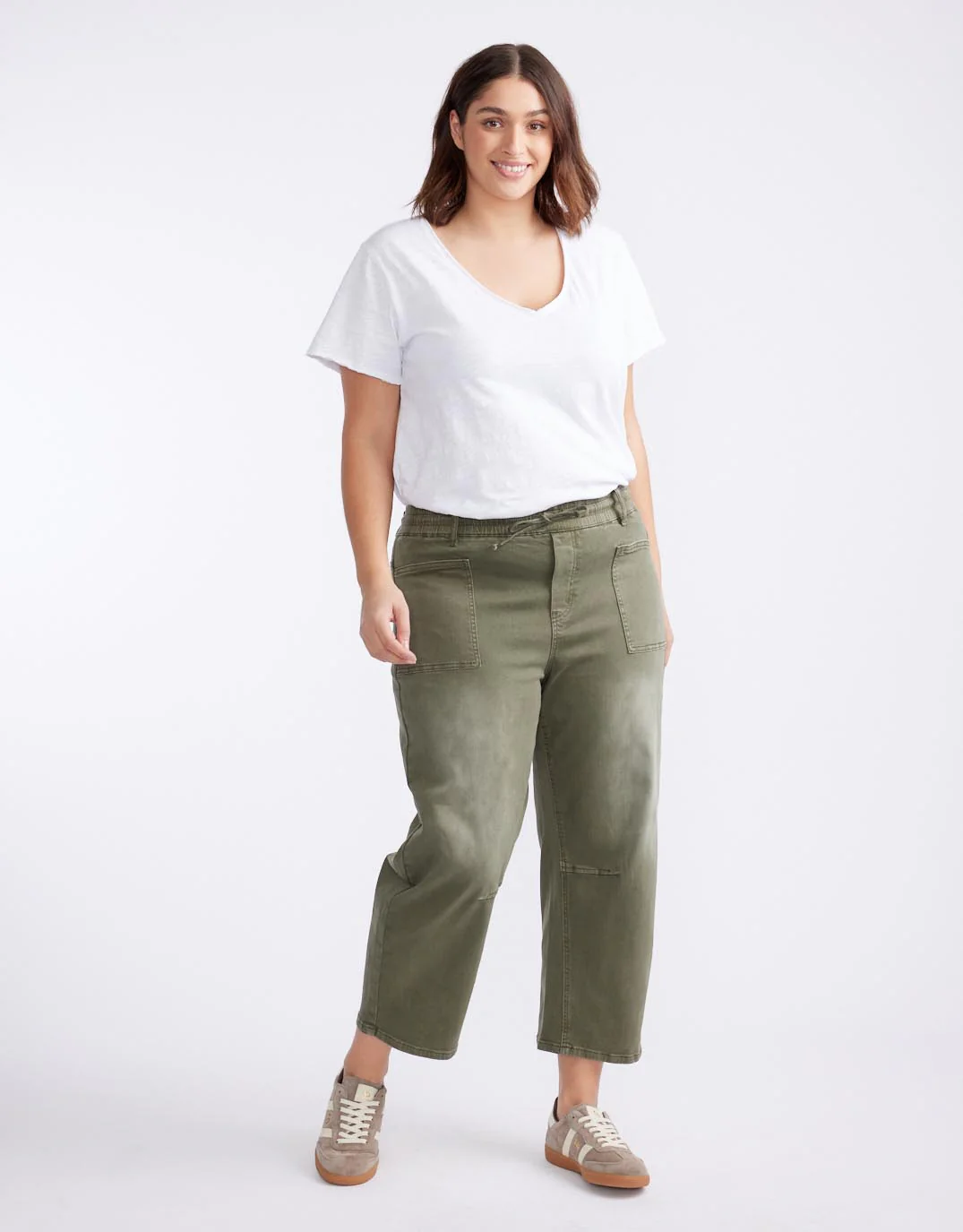 Leo Barrel Jeans - Khaki - Image 8