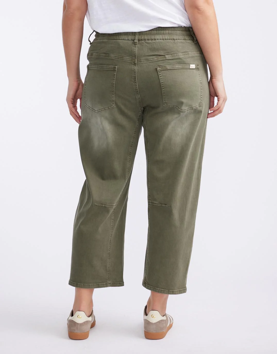 Leo Barrel Jeans - Khaki - Image 9