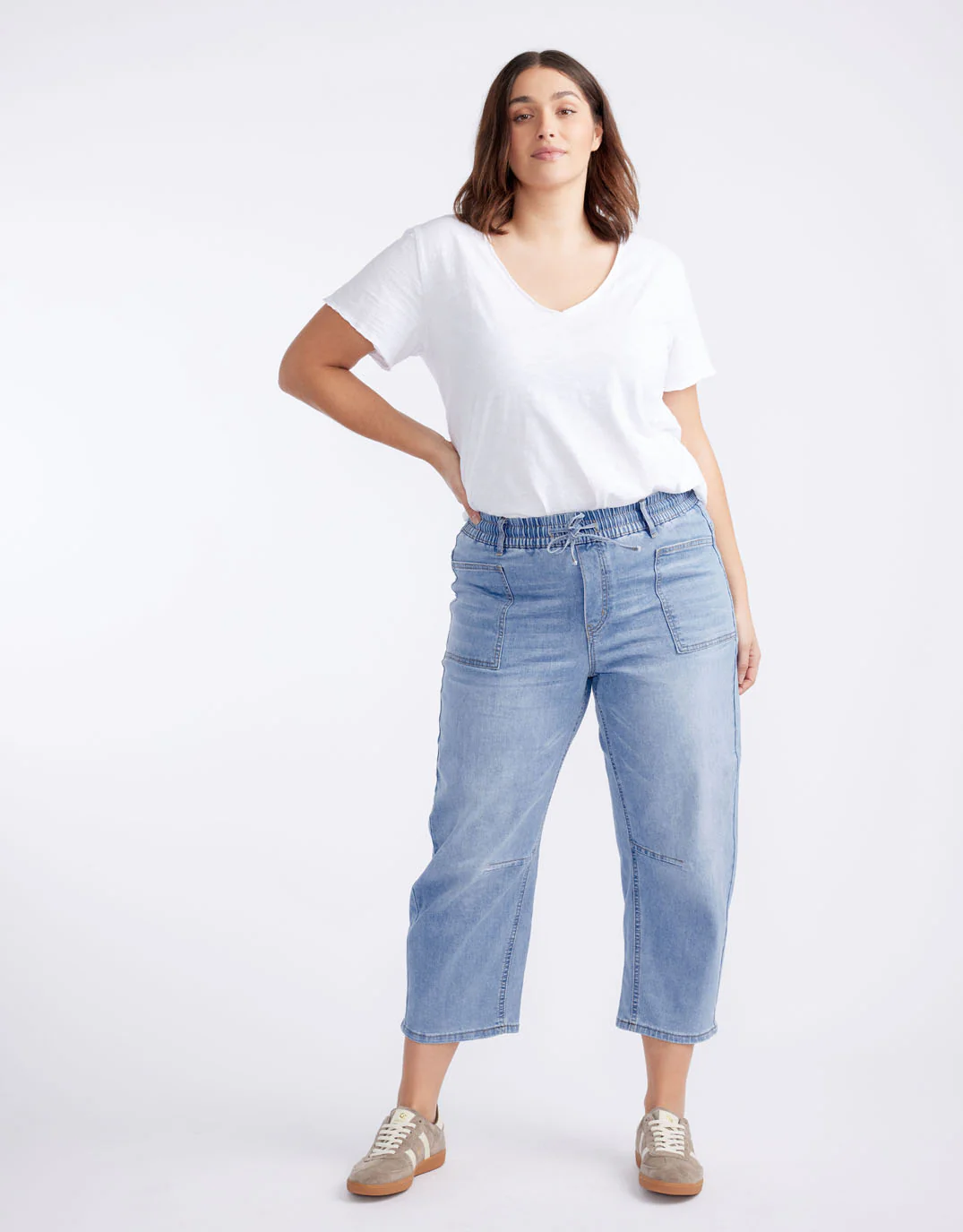 Leo Barrel Jeans - Light Blue Denim - Image 3