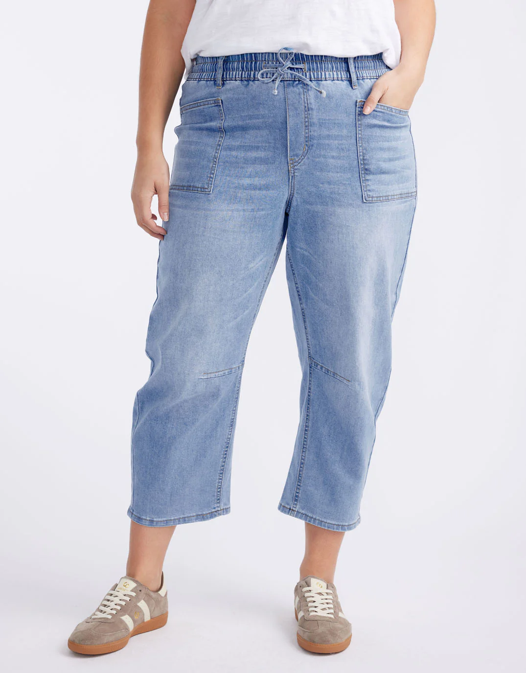 Leo Barrel Jeans - Light Blue Denim - Image 7