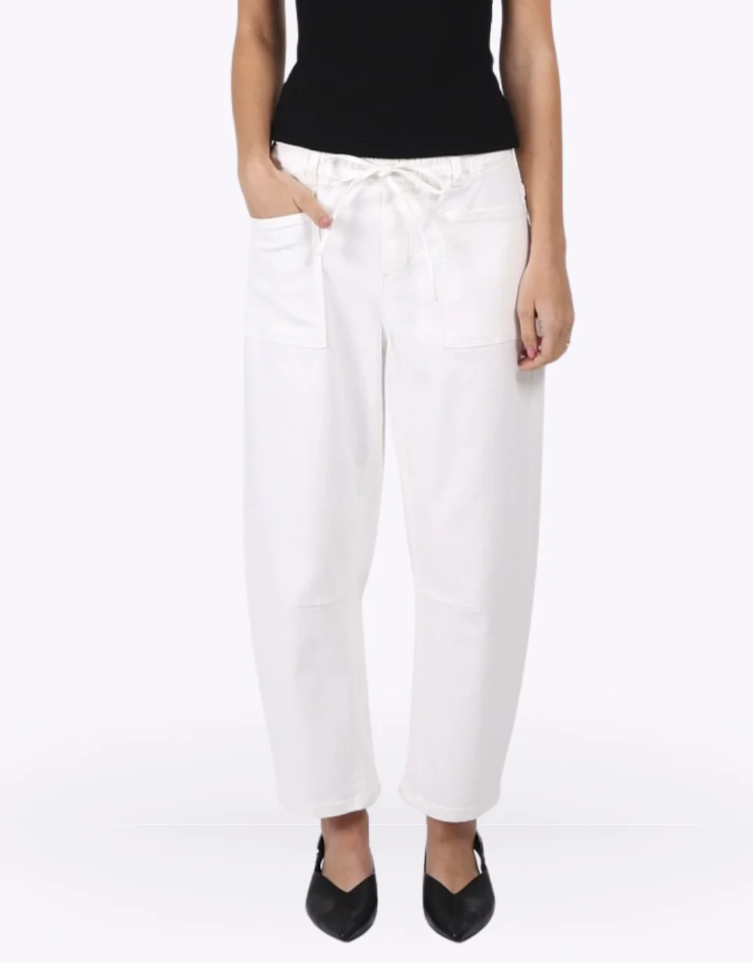 Leo Barrel Jeans - White - Image 3