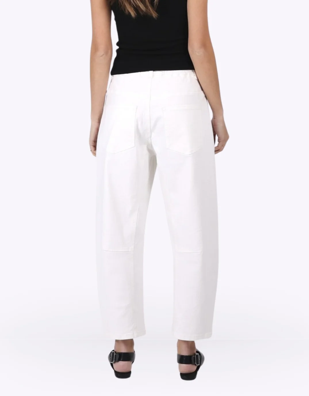 Leo Barrel Jeans - White - Image 4