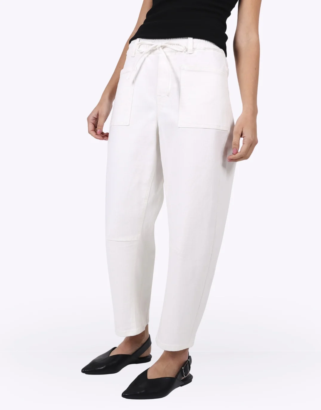 Leo Barrel Jeans - White - Image 6