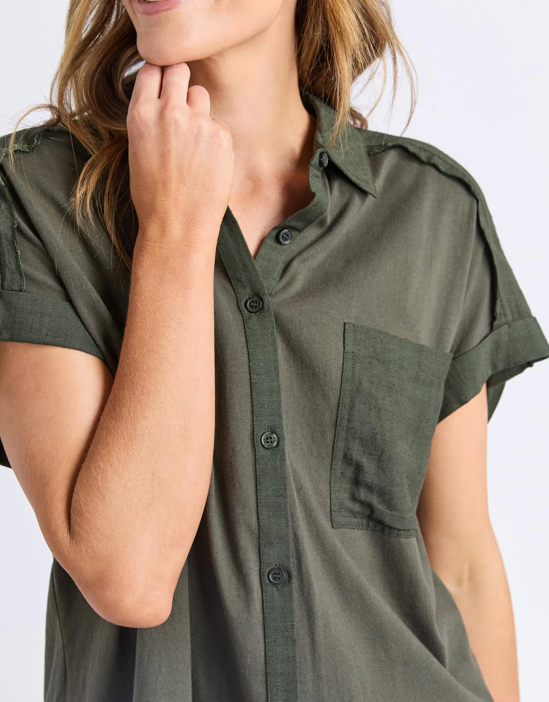 Locket Shirt - Khaki - Image 10