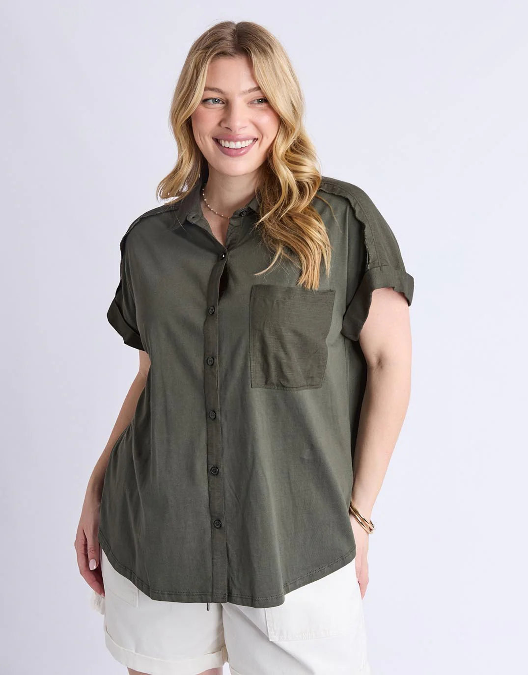 Locket Shirt - Khaki - Image 3