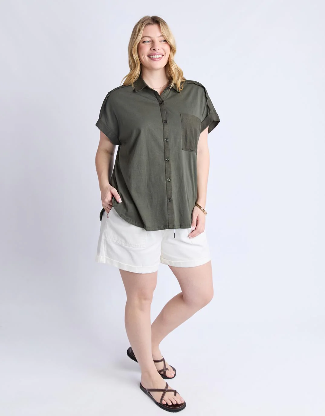 Locket Shirt - Khaki - Image 7