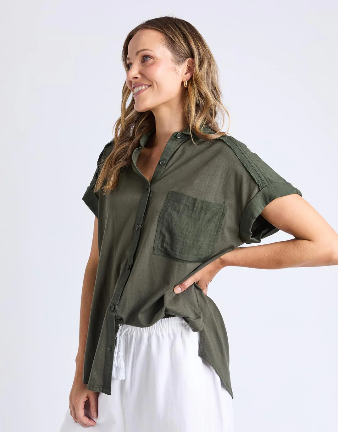 Locket Shirt - Khaki - Image 8