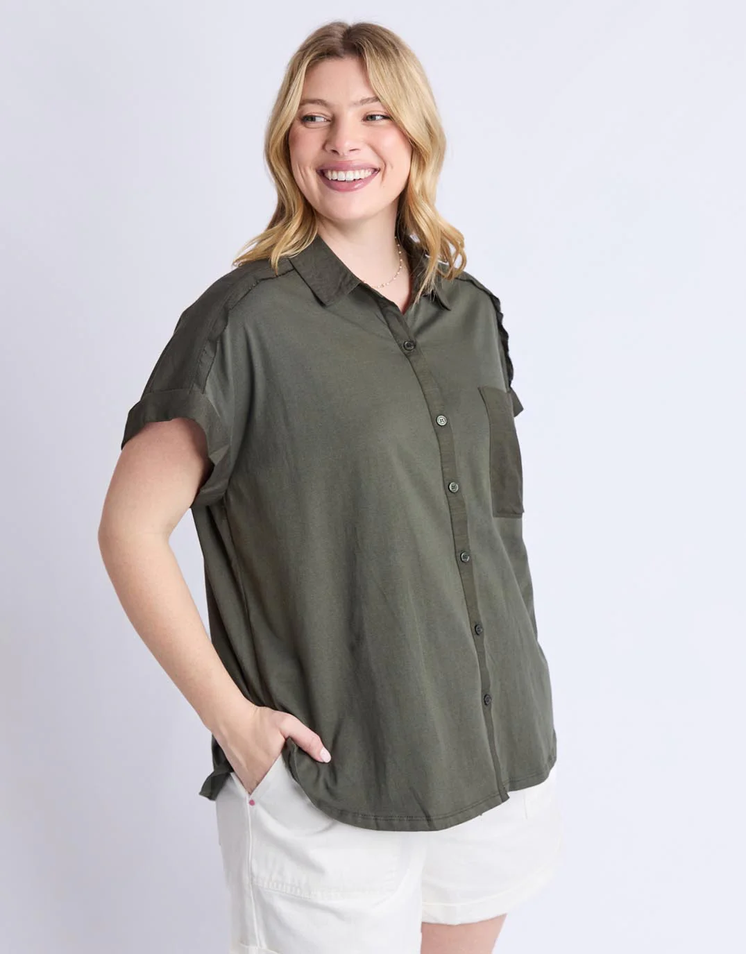 Locket Shirt - Khaki - Image 9