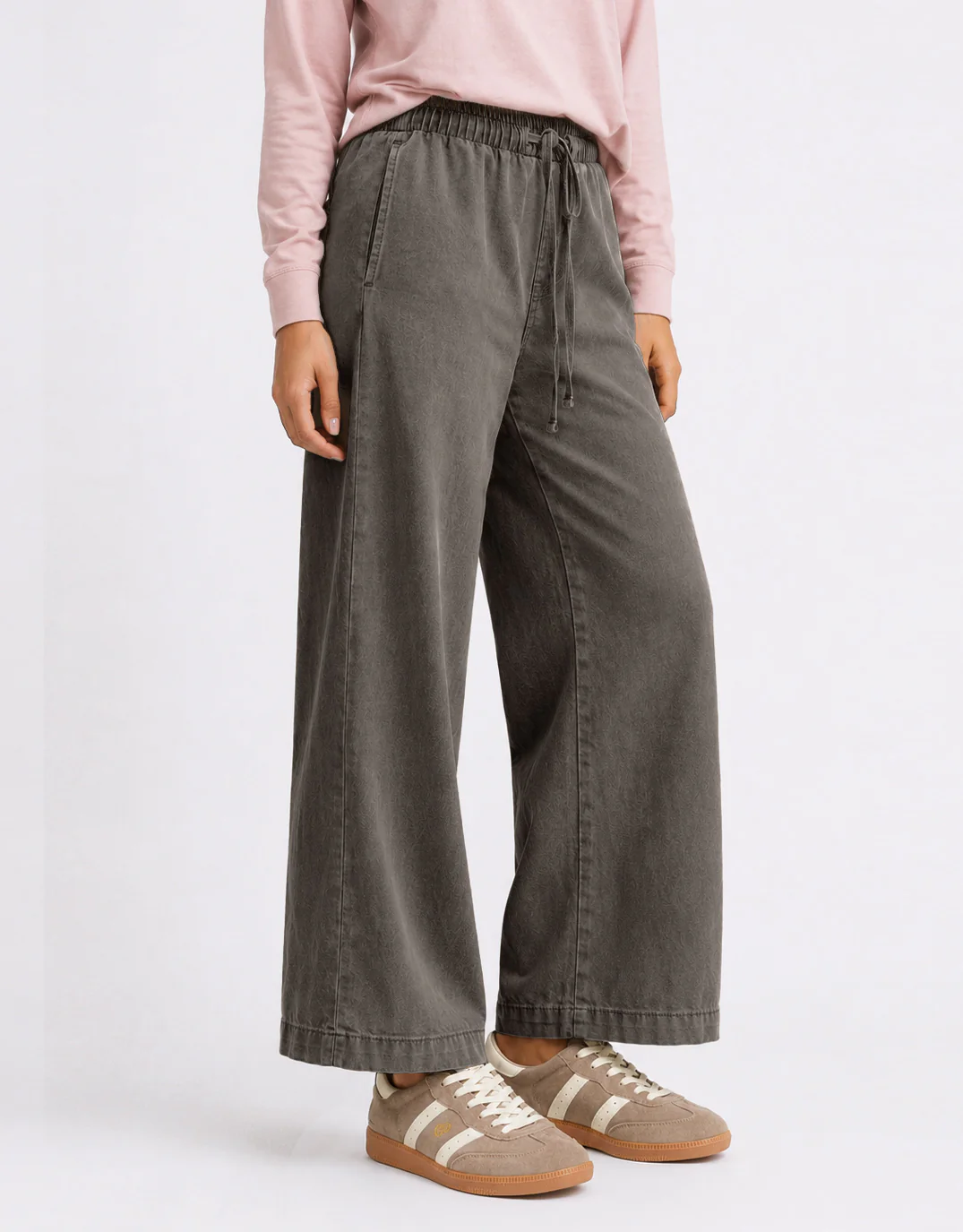 Lucia Tencel Denim Jean - Khaki - Image 3
