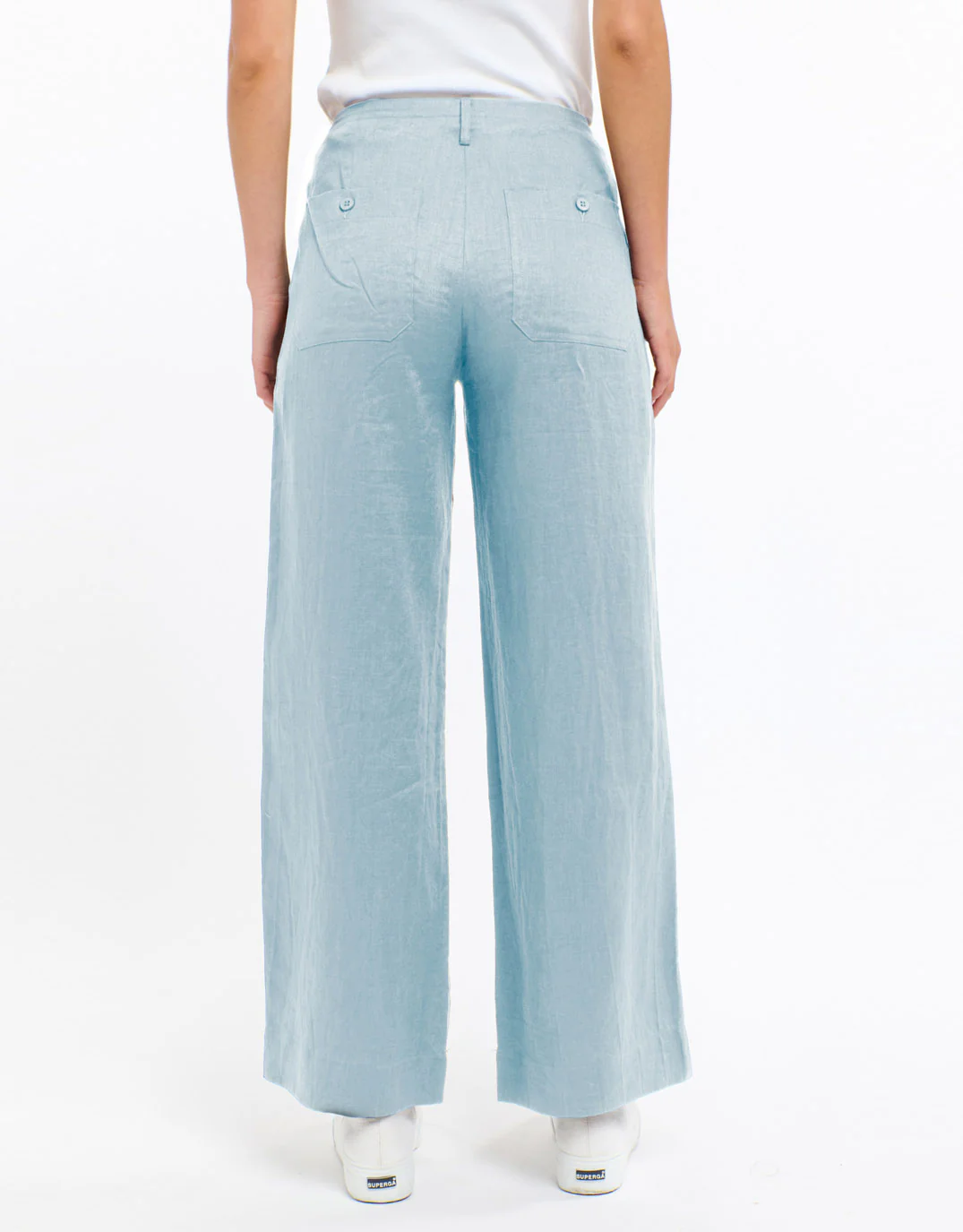 Luna Tencel Pant - Ice Blue - Image 3