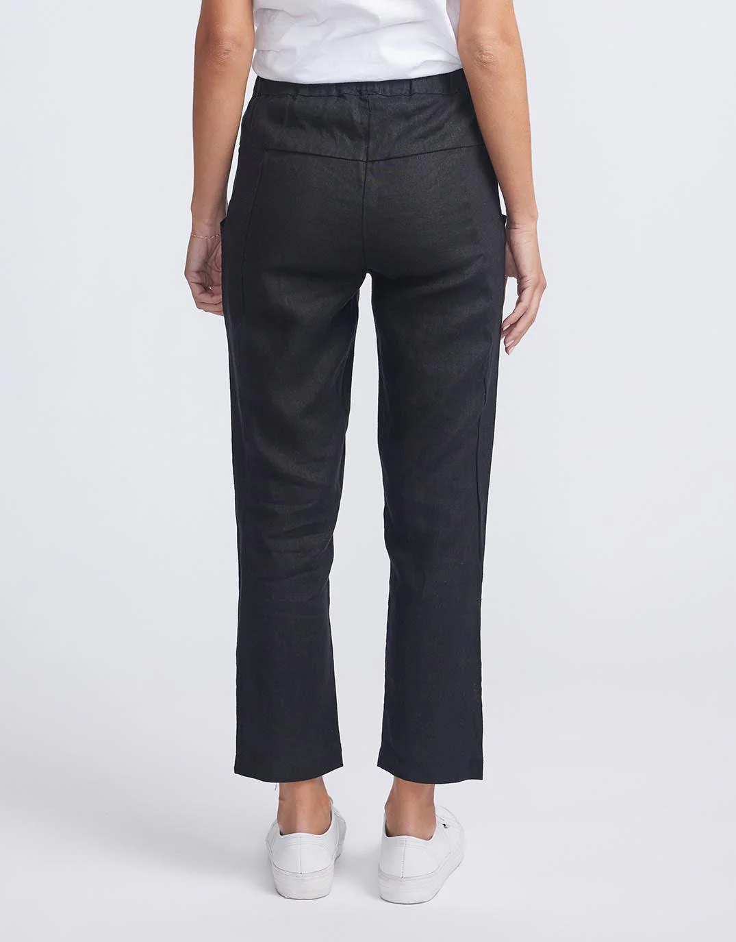 Luxe Linen Pants - Black - Image 11