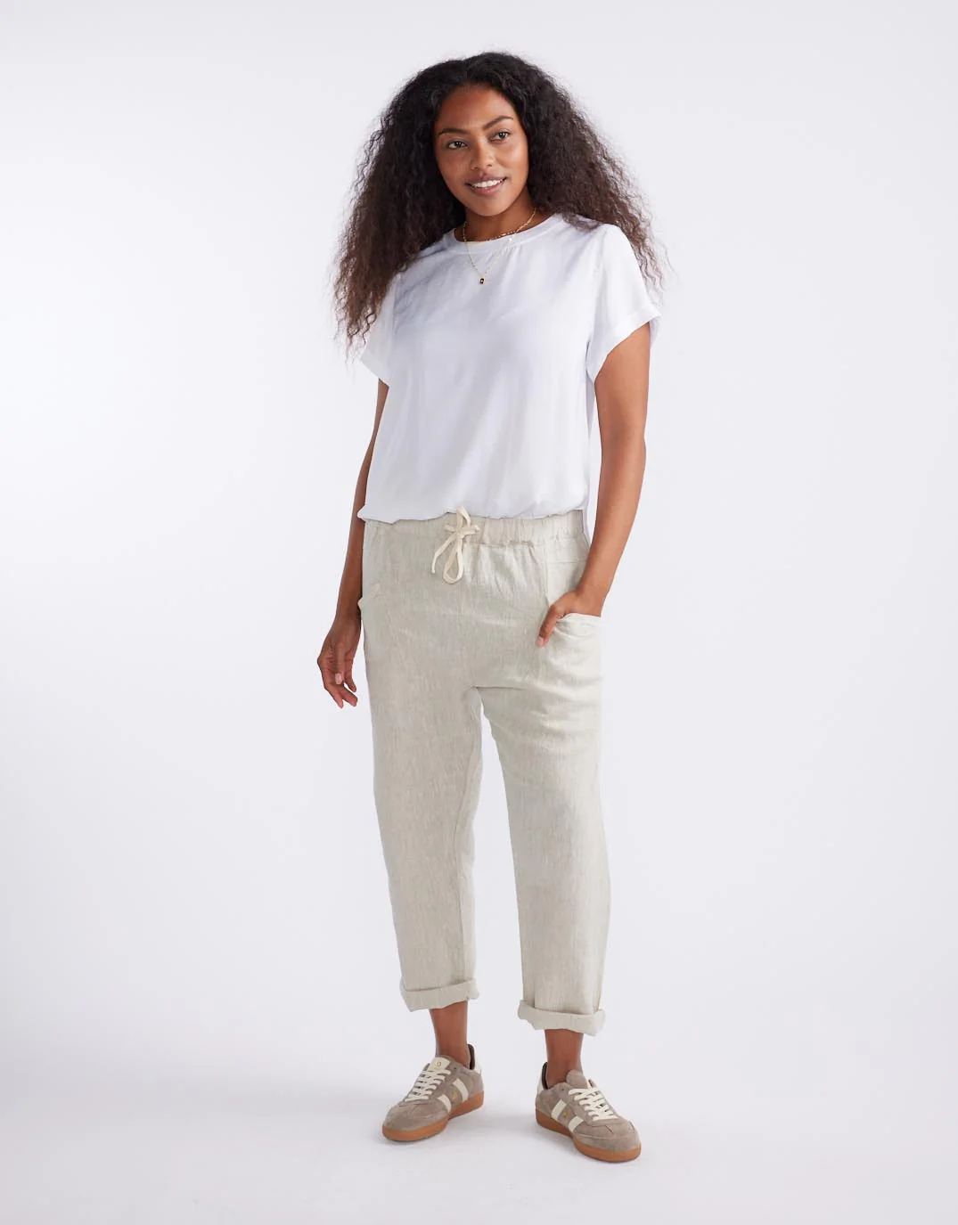 Luxe Linen Pants - Natural - Image 4