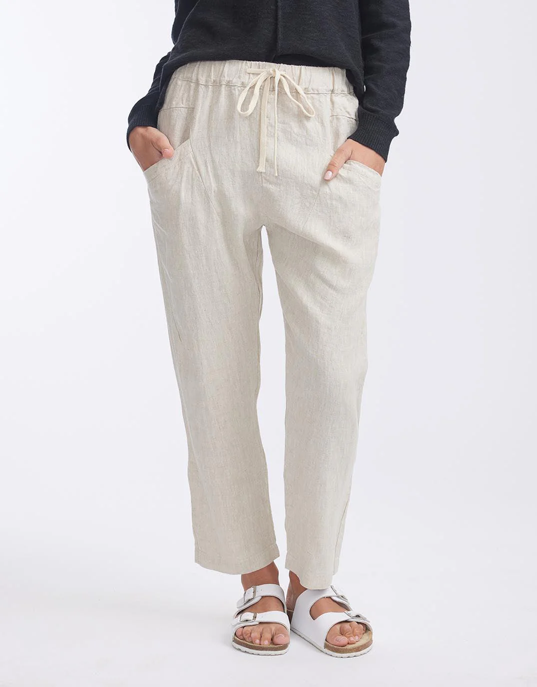 Luxe Linen Pants - Natural - Image 5