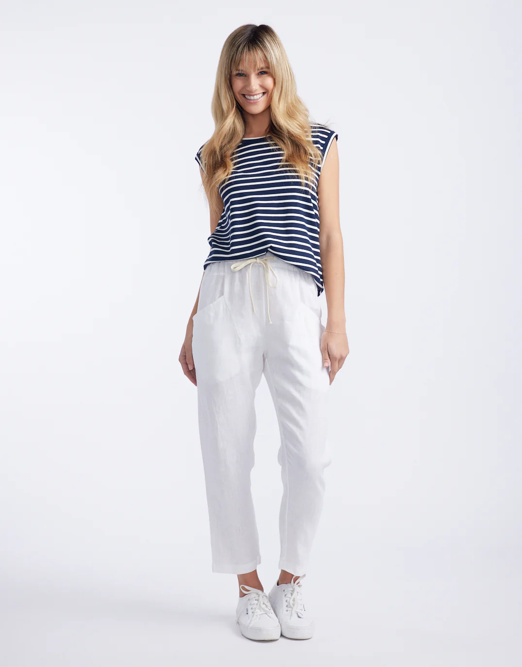 Luxe Linen Pants - White - Image 11