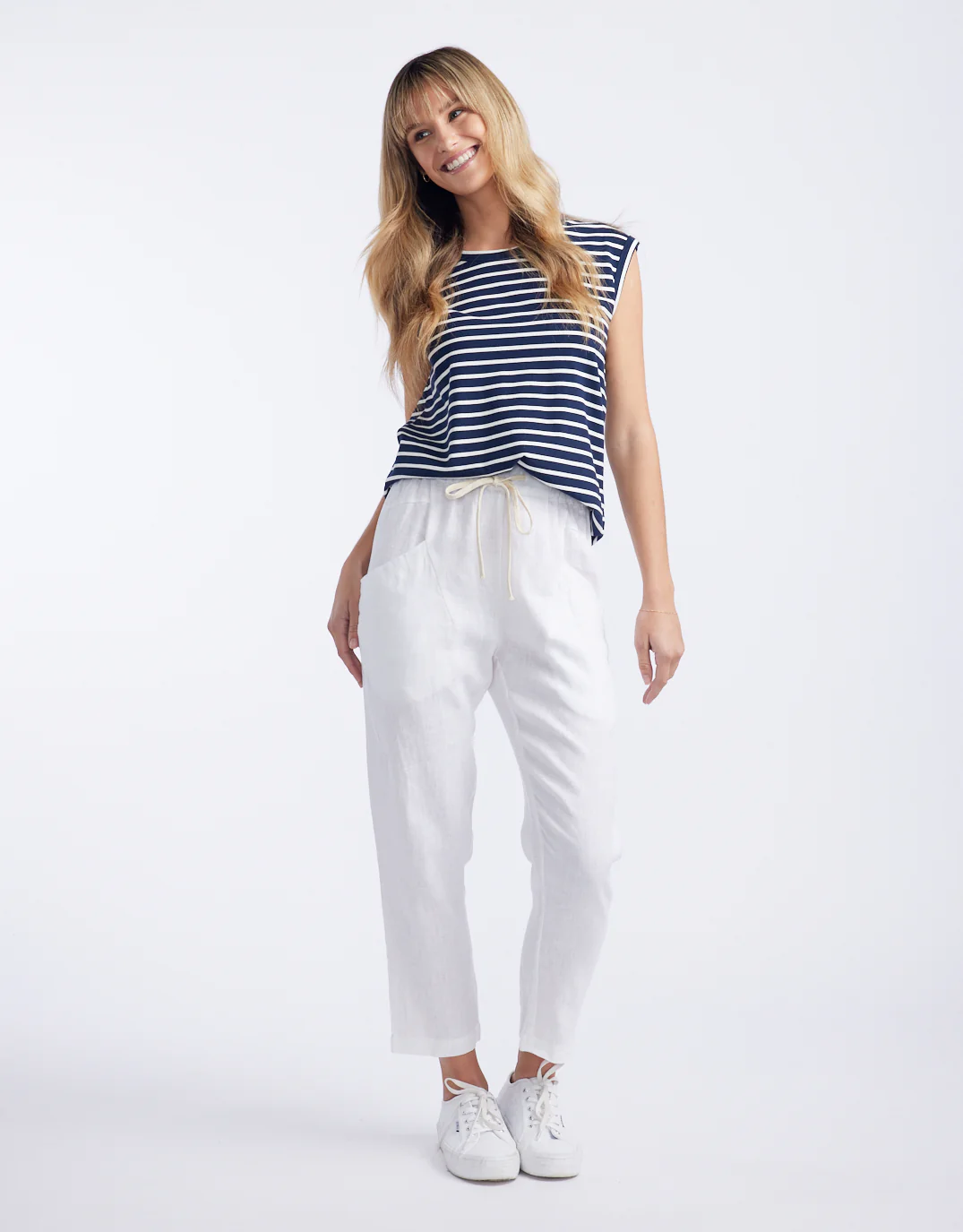 Luxe Linen Pants - White - Image 12