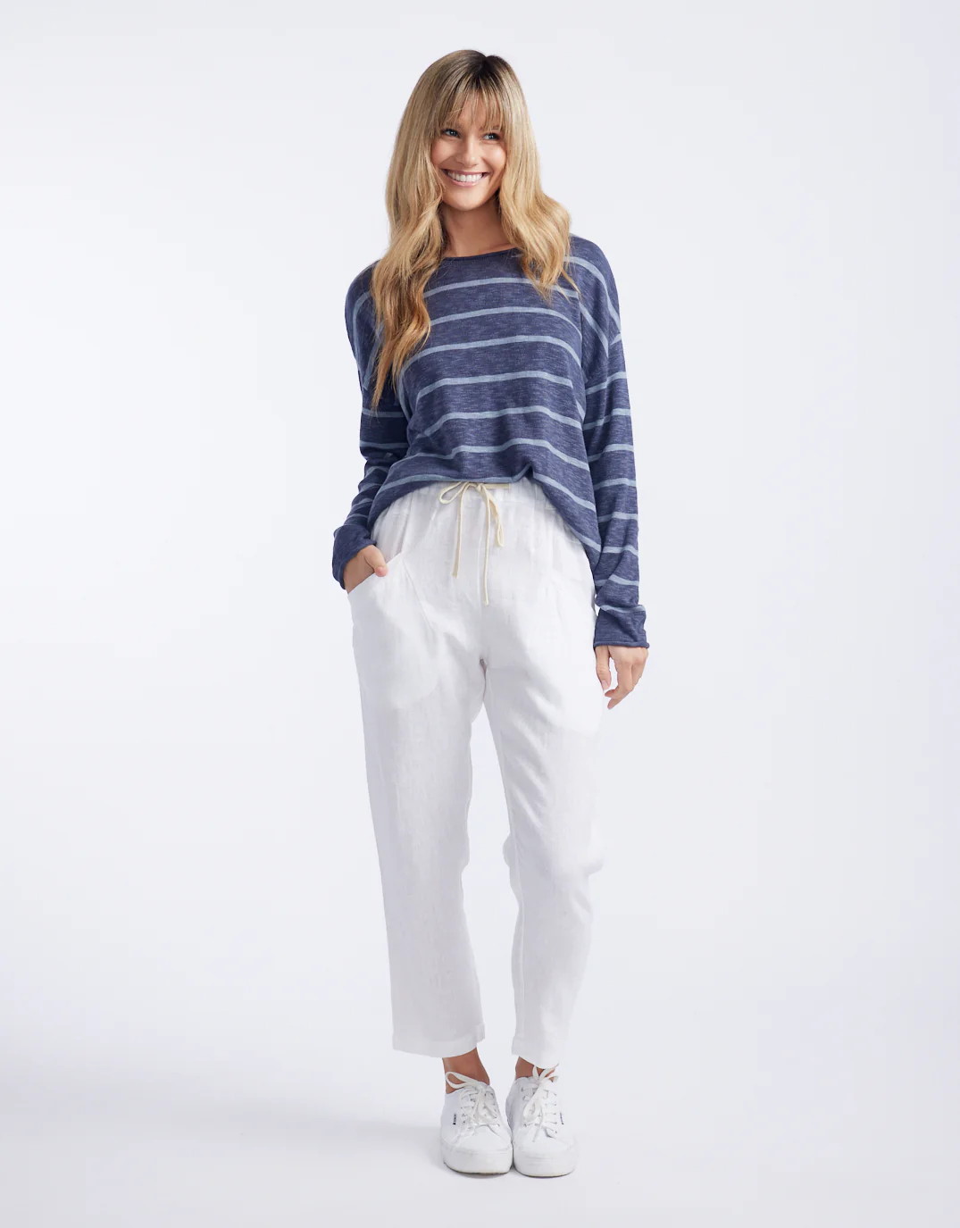 Luxe Linen Pants - White - Image 13