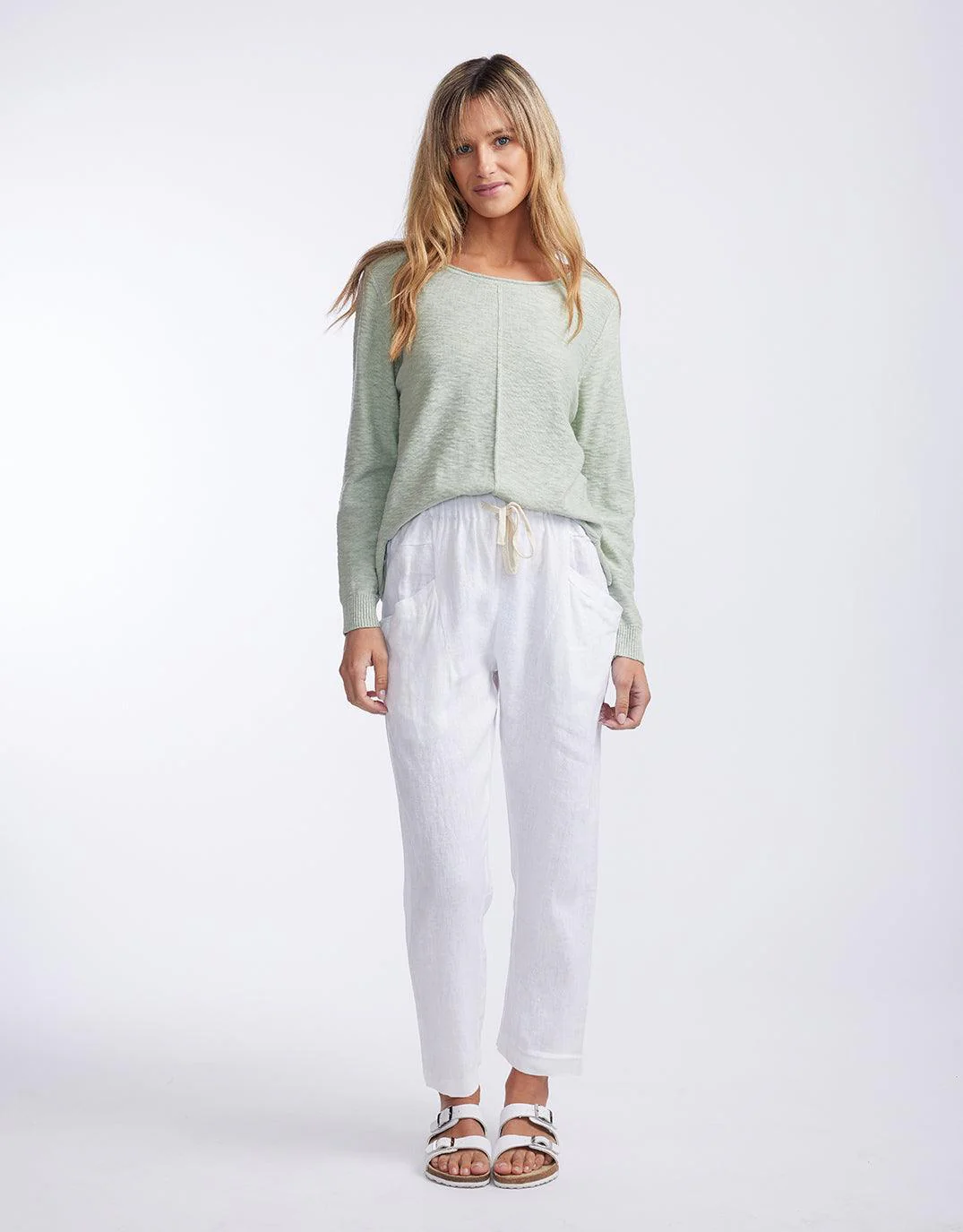 Luxe Linen Pants - White - Image 6