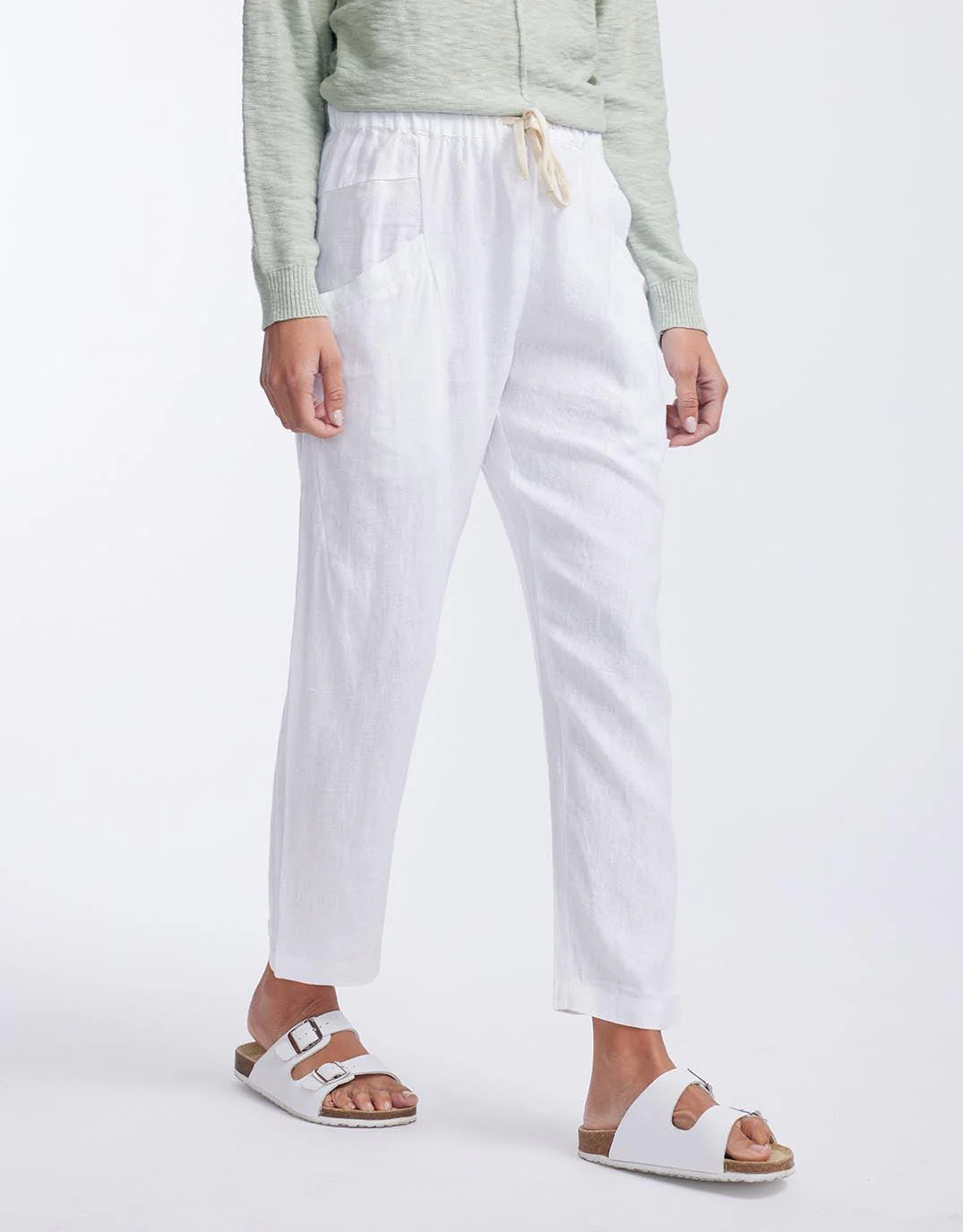 Luxe Linen Pants - White - Image 7