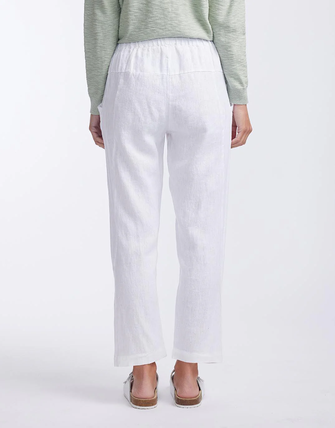 Luxe Linen Pants - White - Image 8
