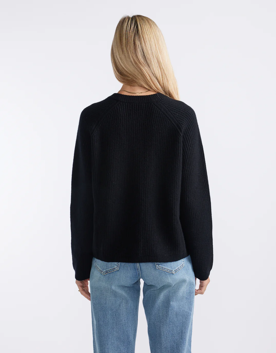 Maison Wool Cashmere Cardigan - Black - Image 8