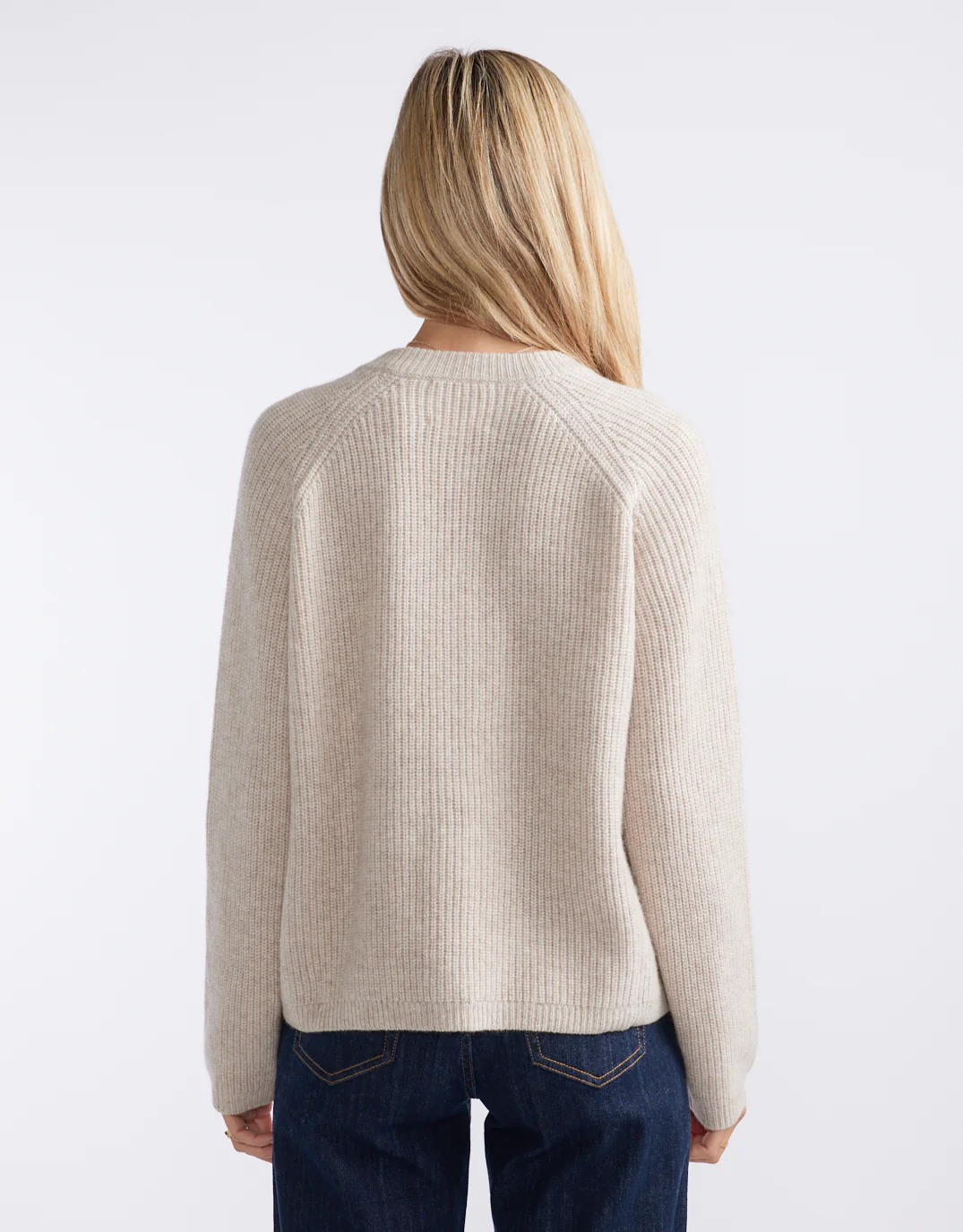 Maison Wool Cashmere Cardigan - Oat - Image 8