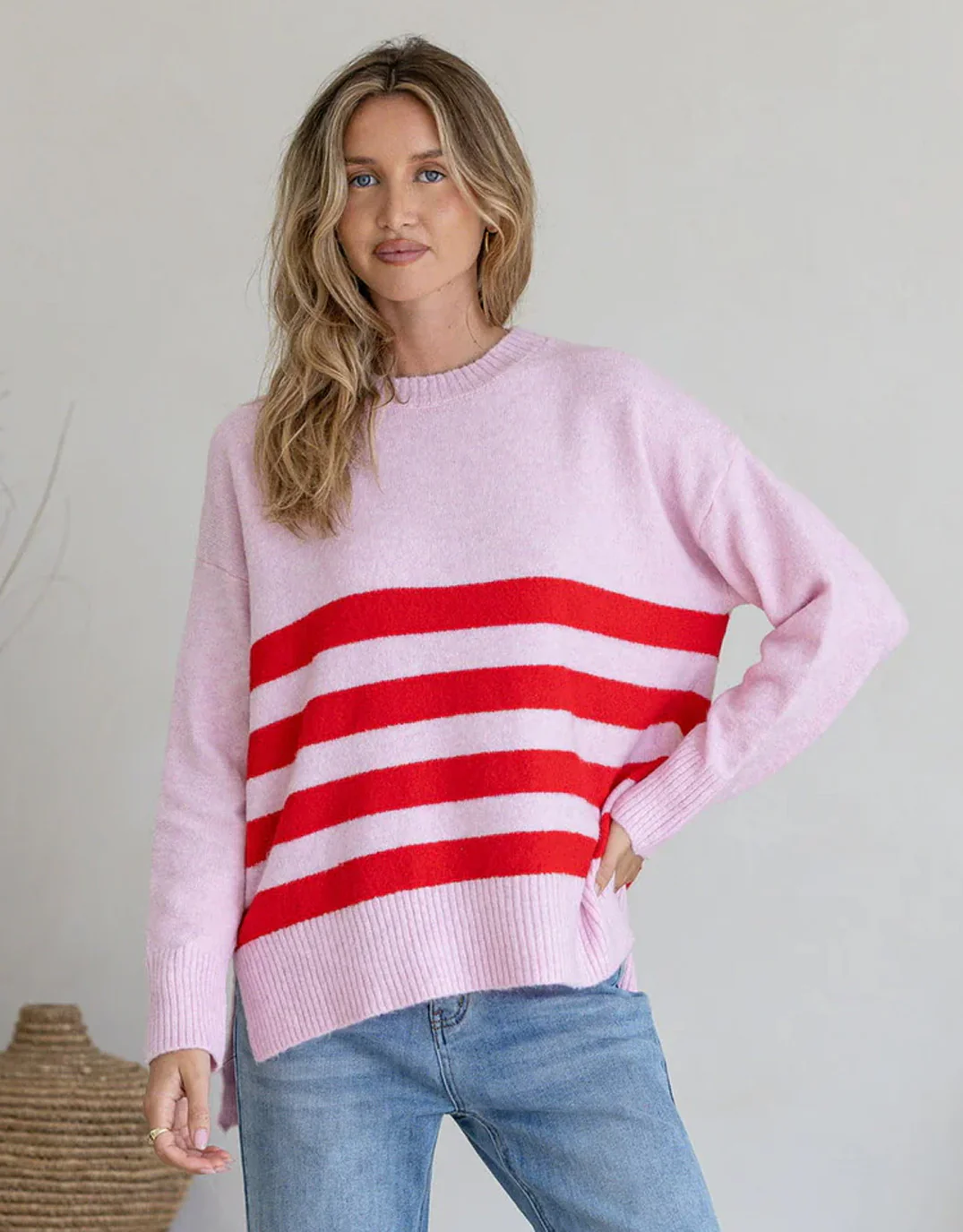 Manor Knit - Pink/Red