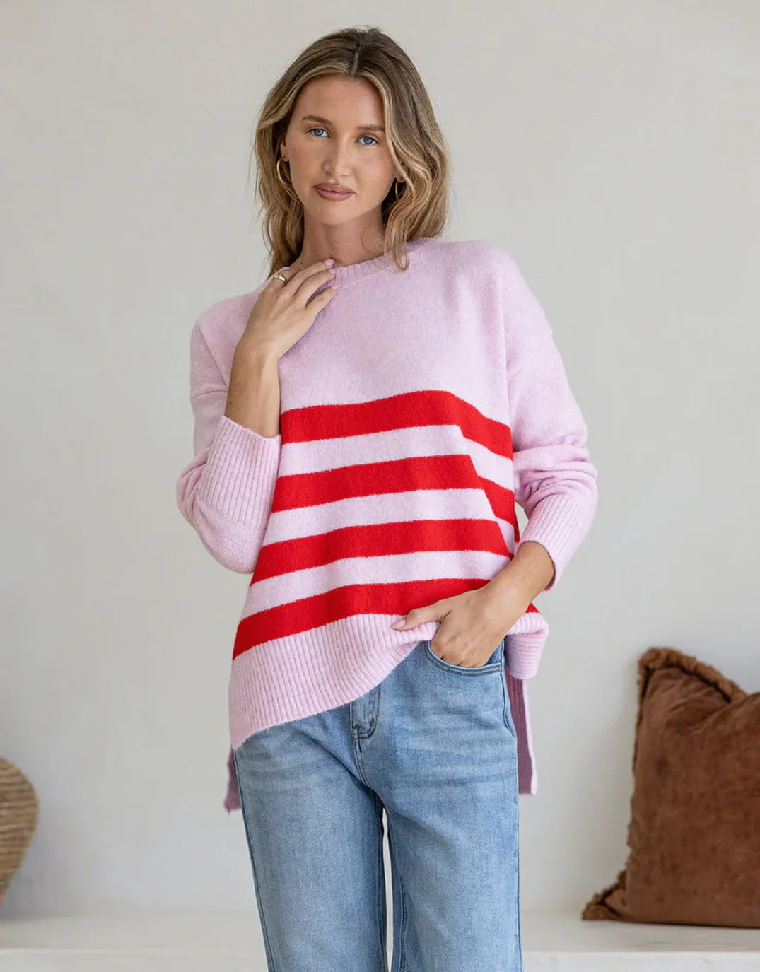 Manor Knit - Pink/Red - Image 2