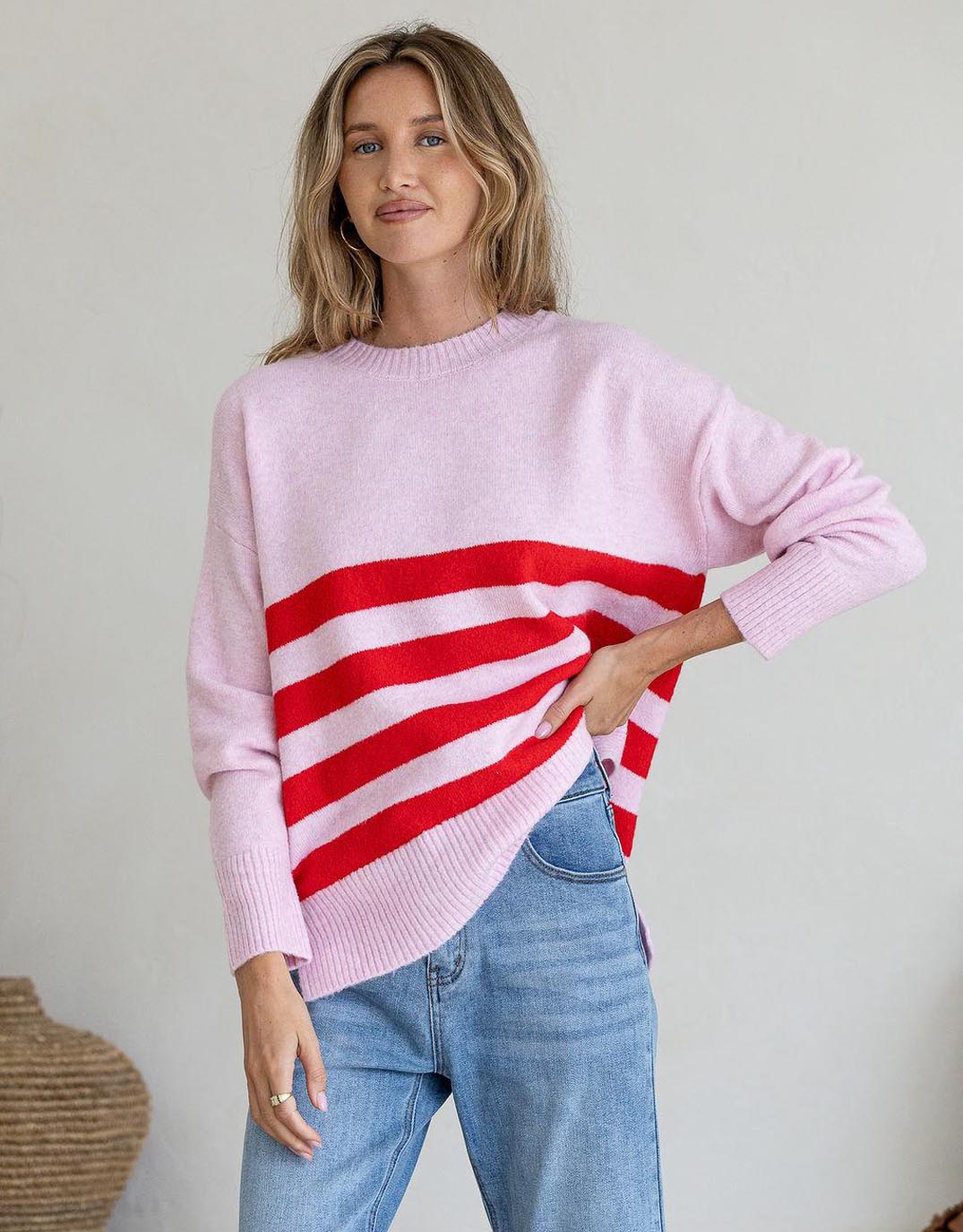Manor Knit - Pink/Red - Image 4
