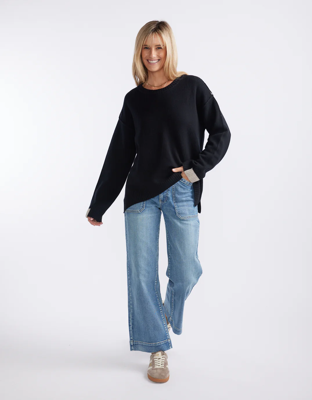 Marais Wool Cashmere Knit - Black - Image 5