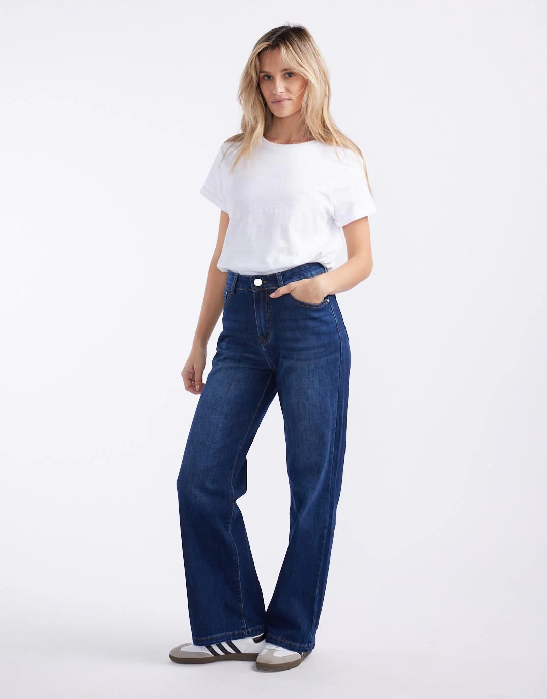 Marlowe Stretch Straight Leg Jean - Dark Wash - Image 4
