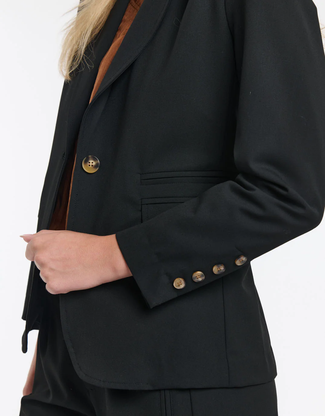 Mia Wallace Blazer - Black - Image 4