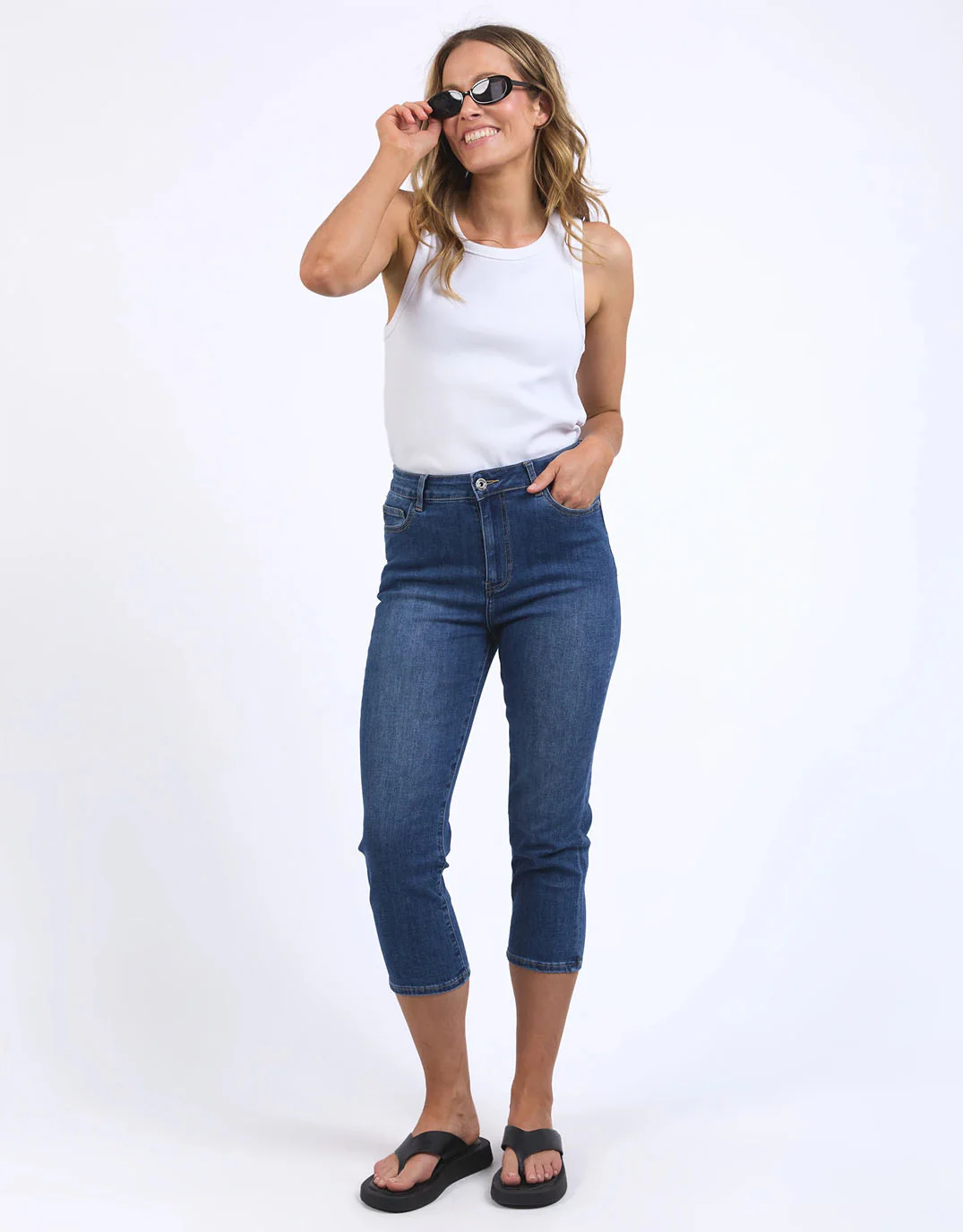 Mollie Capri Jean - Blue - Image 2
