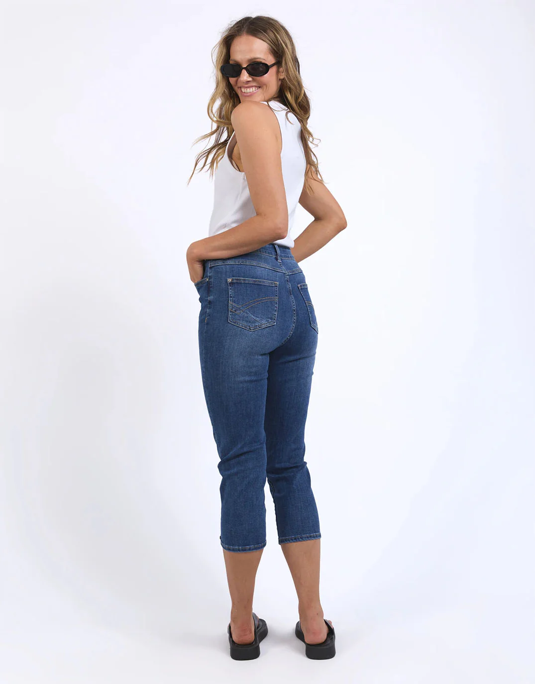 Mollie Capri Jean - Blue - Image 3