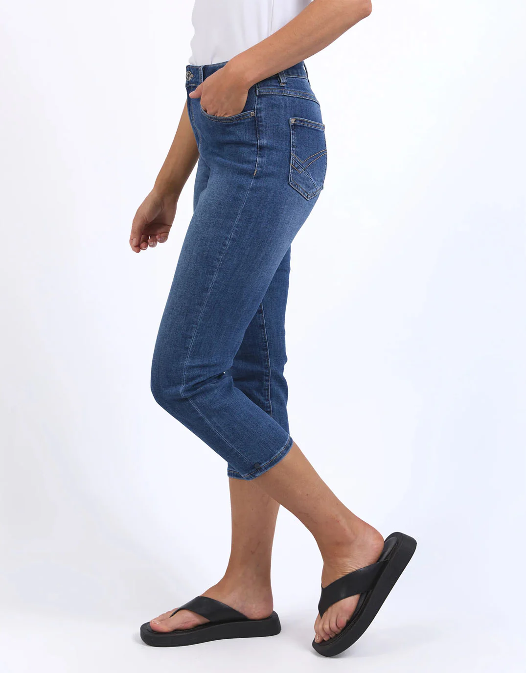 Mollie Capri Jean - Blue - Image 4