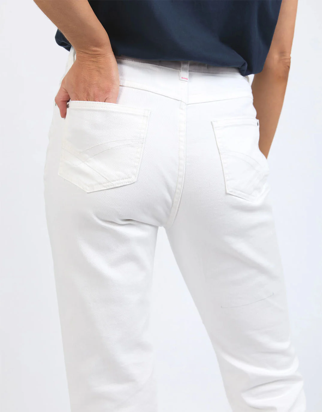 Mollie Capri Jean - White - Image 11