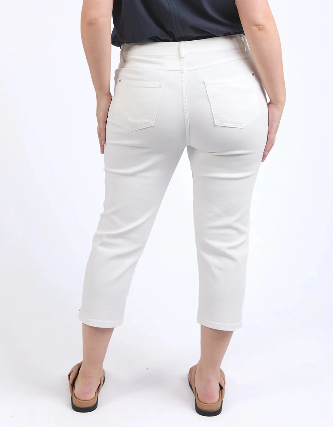 Mollie Capri Jean - White - Image 12