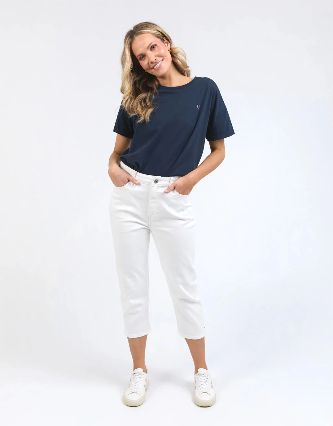 Mollie Capri Jean - White - Image 3