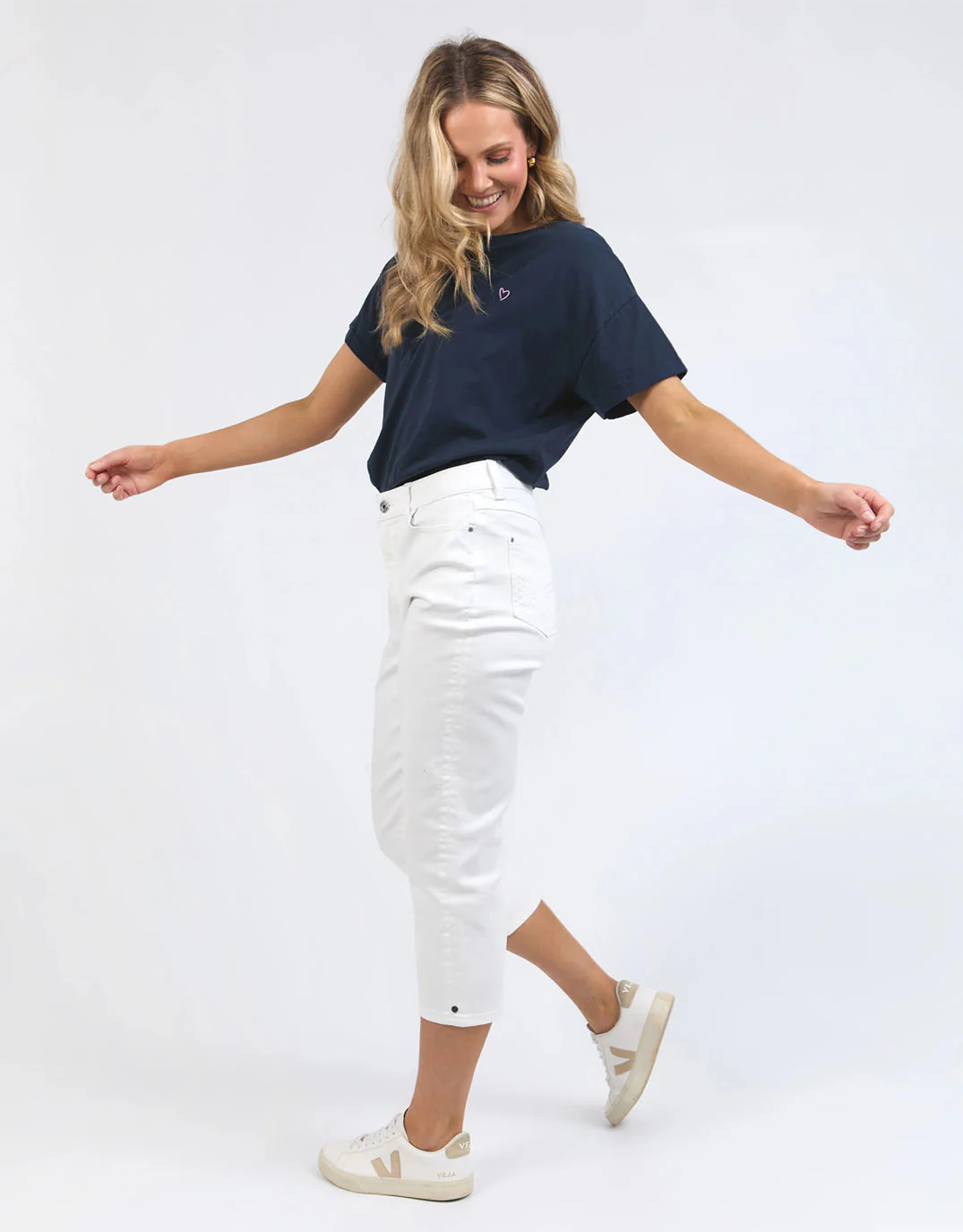 Mollie Capri Jean - White - Image 5