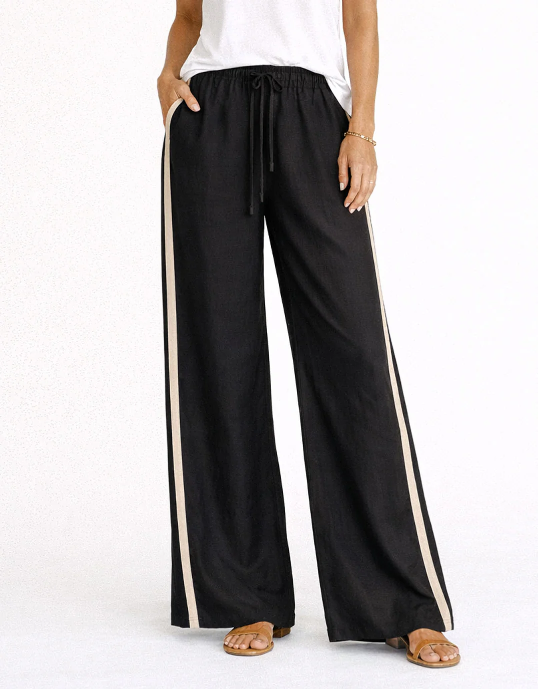Monaco Pants - Black/Natural