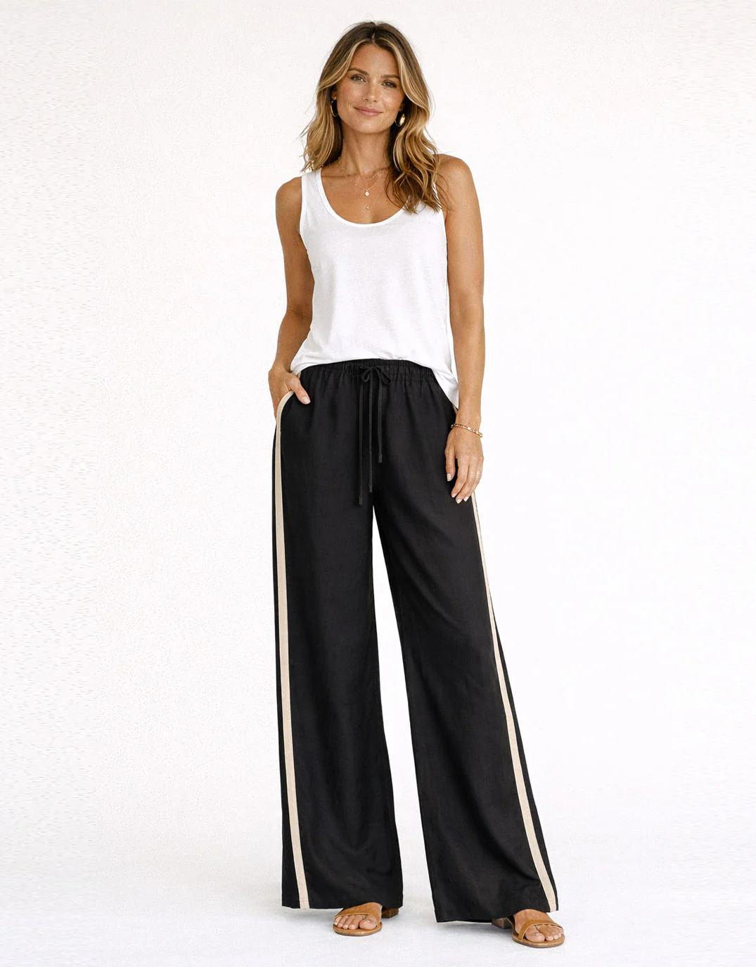 Monaco Pants - Black/Natural - Image 2