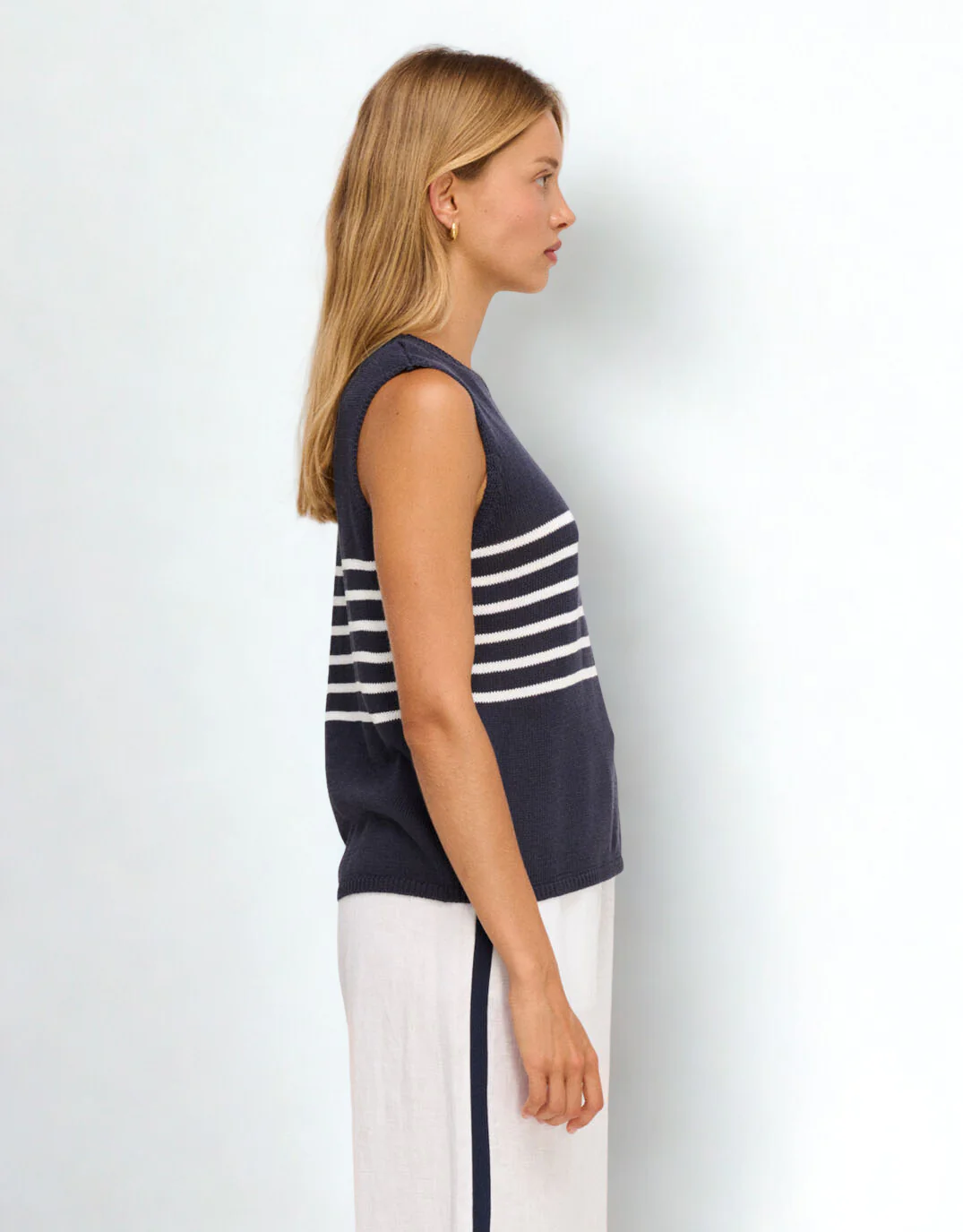 Monaco Spring Tank - Navy/White - Image 3