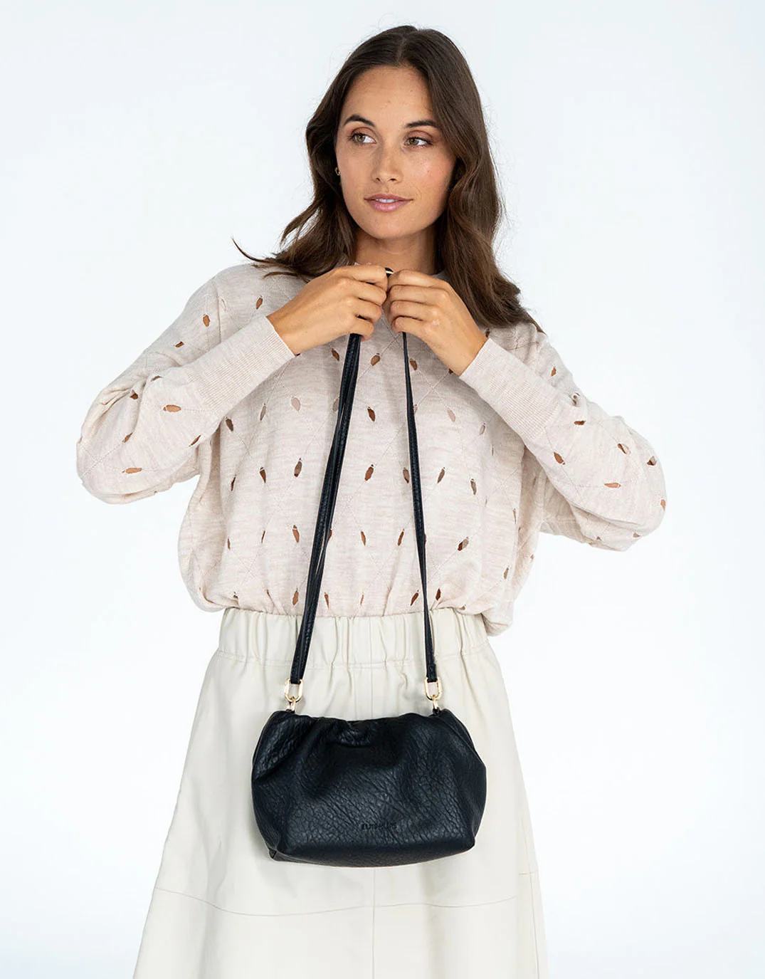 Monty Cross Body Bag - Black - Image 6