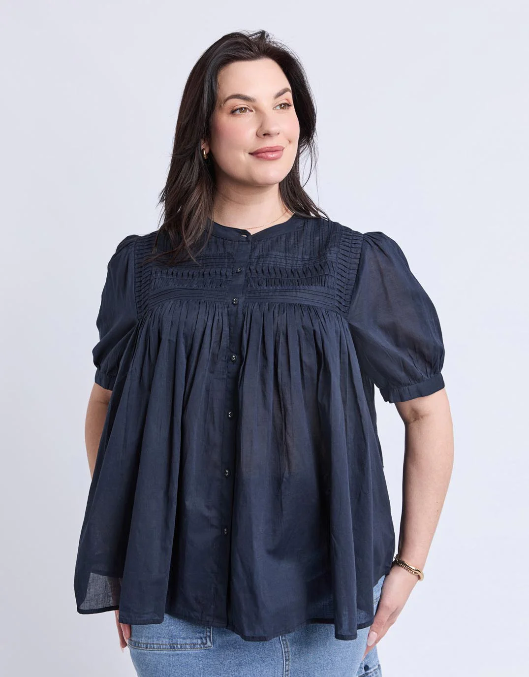 Monty Short Sleeve Shirt - Navy - Image 4