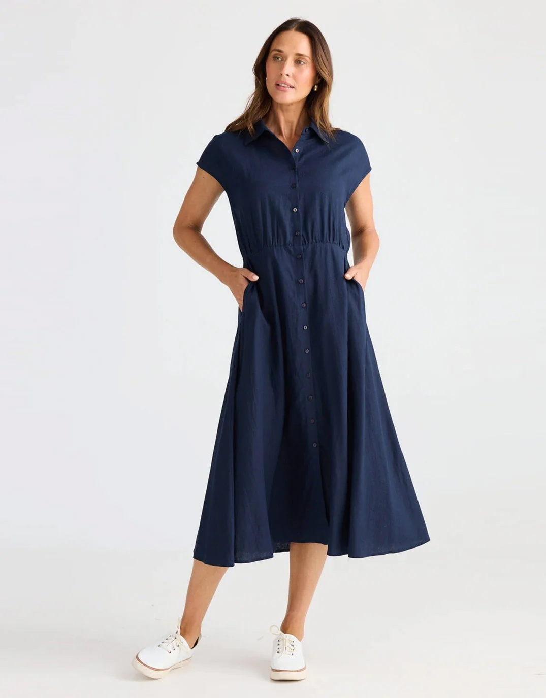 Musings Dress - Navy