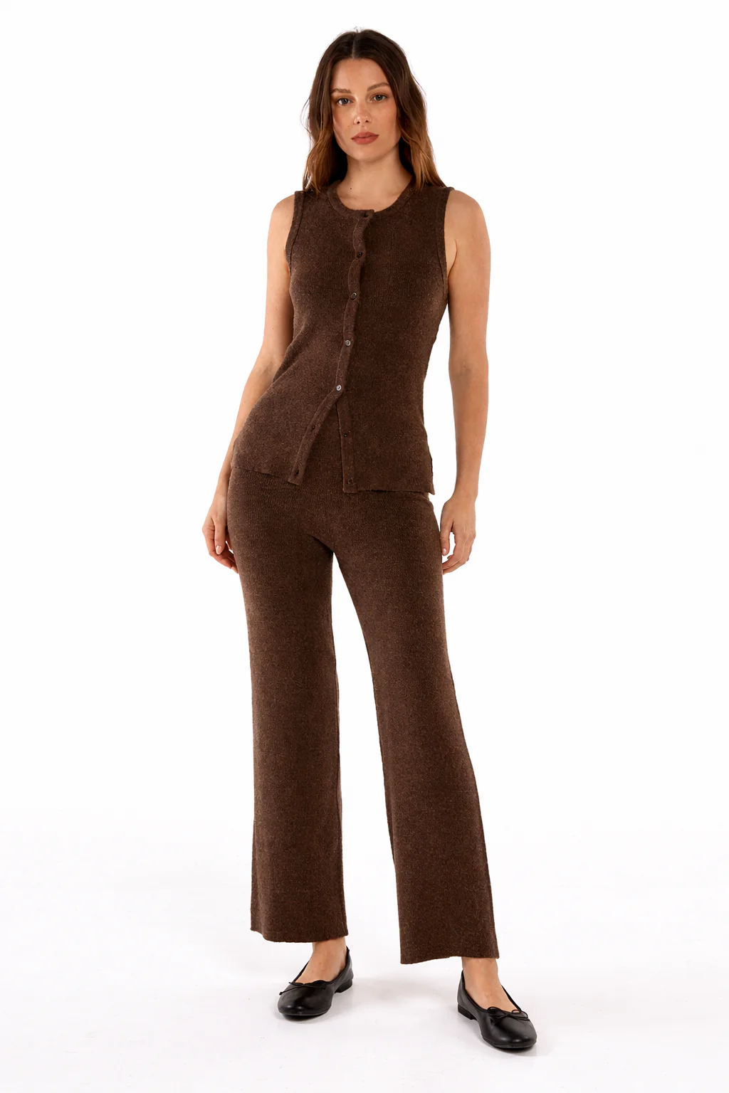 Shona Knit Vest - Espresso Brown - Image 5