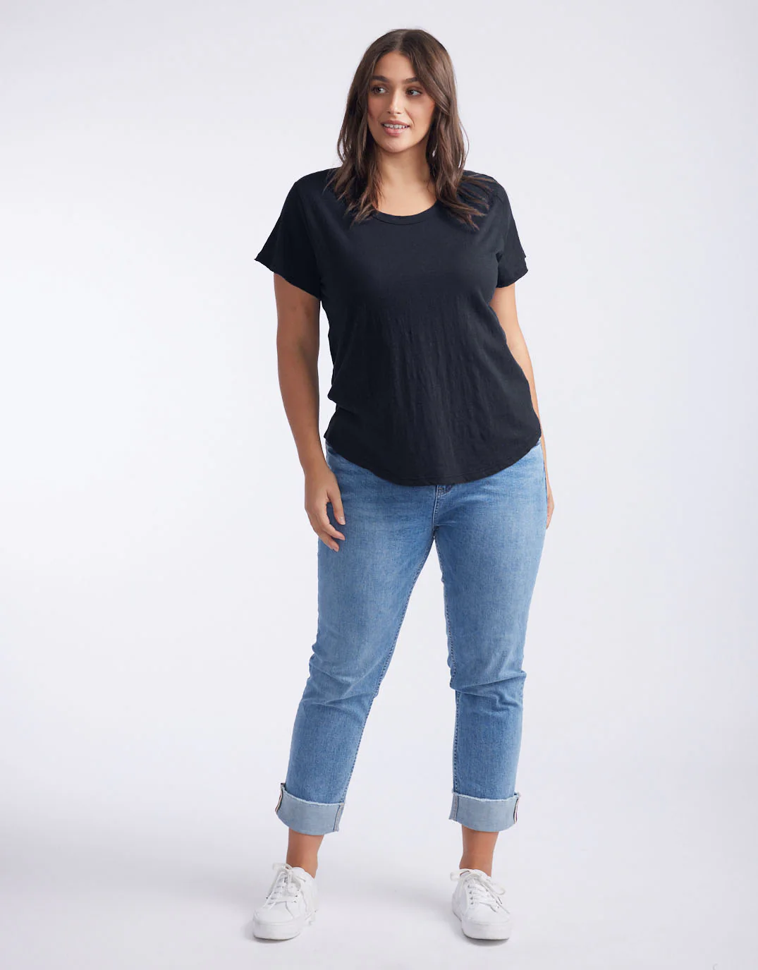 Original Round Neck T-Shirt - Black - Image 3