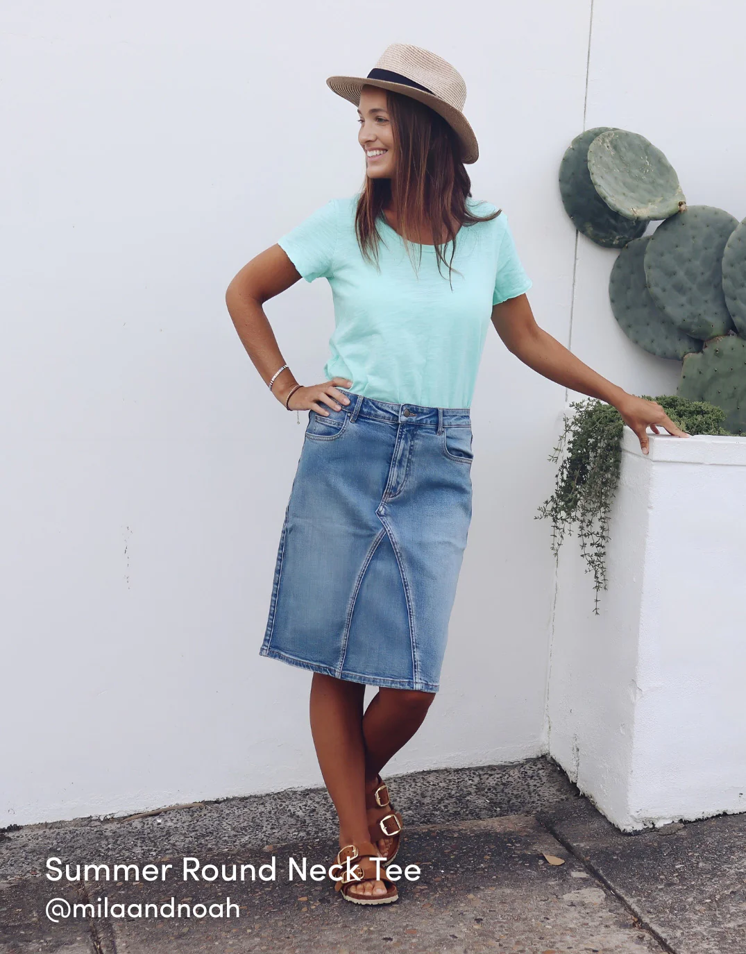 Original Round Neck T-Shirt - Honeydew Mint - Image 3