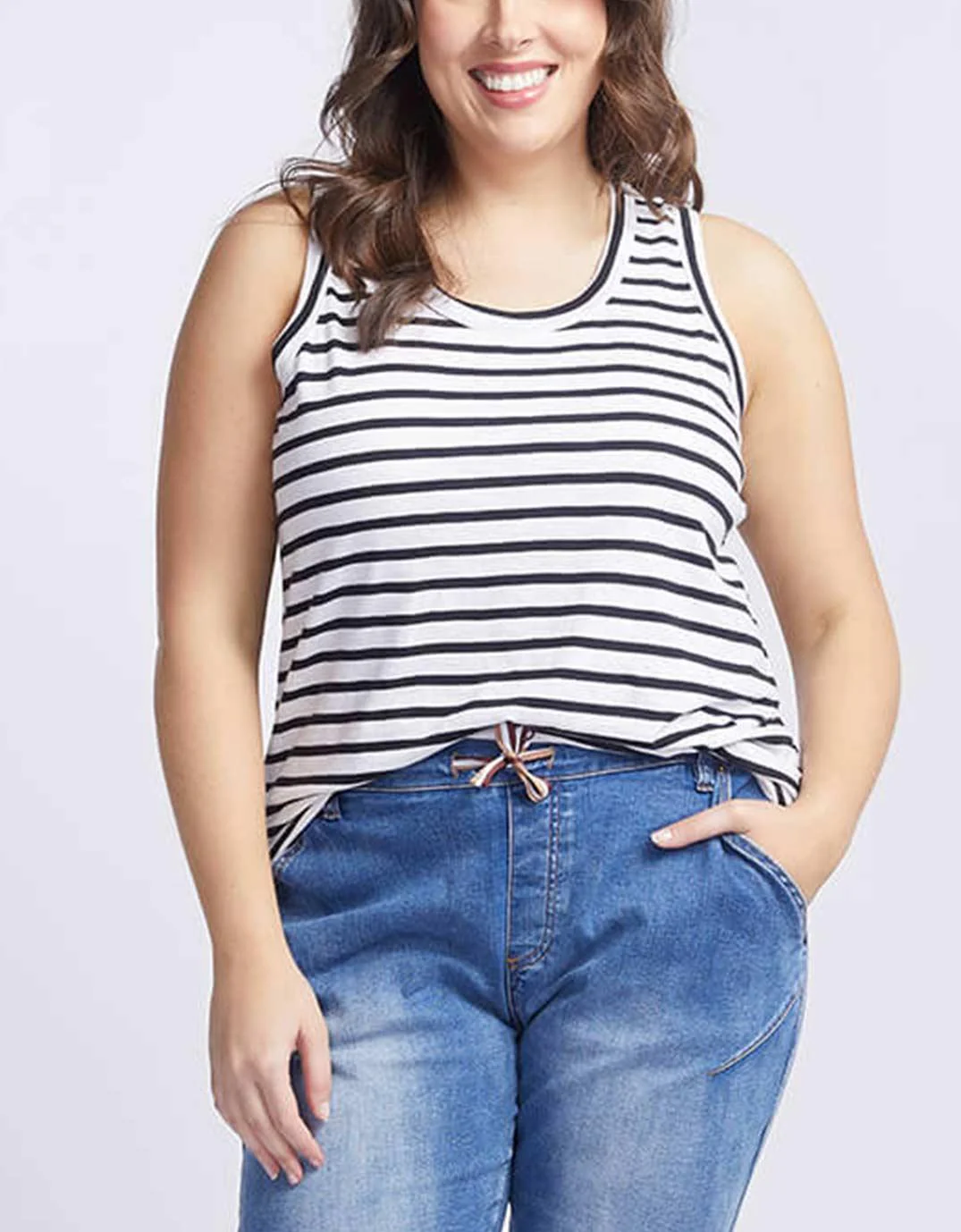 Original Tank - Black/White Stripe - Image 6