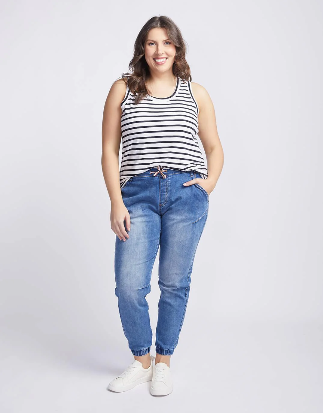 Original Tank - Black/White Stripe - Image 8