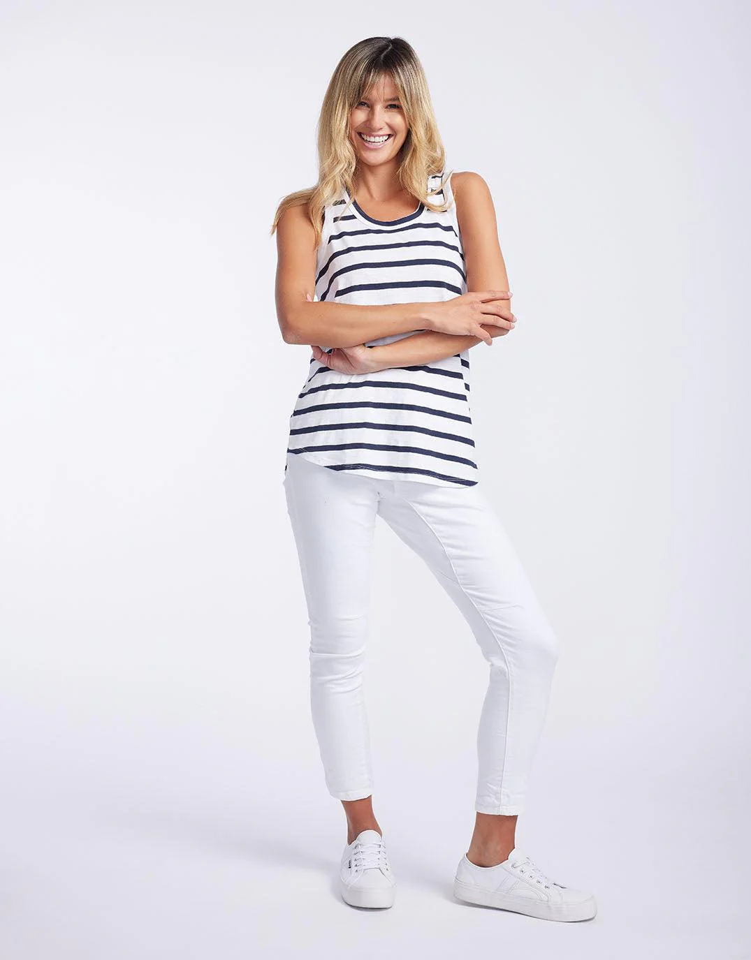 Original Tank - Navy/ White Stripe - Image 4